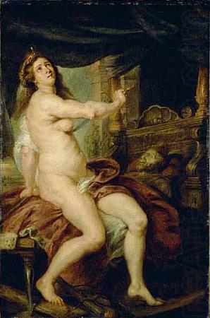 Panthea stabbing herself with a dagger, Peter Paul Rubens